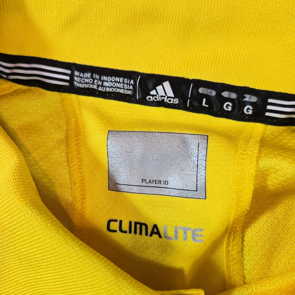 Adidas Golf Michigan Wolverines Polo Mens L Yellow Climalite NCAA Preppy - Picture 3 of 10